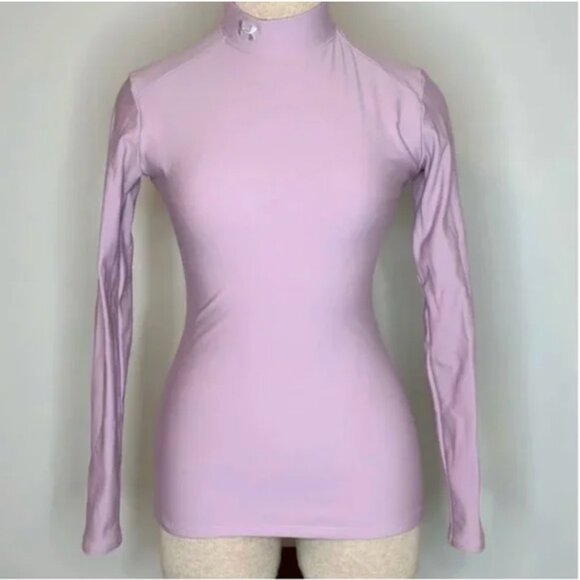 Under Armour Girl's Cold Gear Thermal Mock Turtle Neck Base Layer Size Medium - Picture 1 of 7